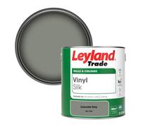 Leyland Trade Vinyl Silk Walls & Ceilings Emulsion Paint Concrete Grey (Ral 7023) - 2.5L