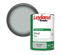 Leyland Trade Vinyl Silk Walls & Ceilings Emulsion Paint Damp Pebble (Ppg10-08) - 5L