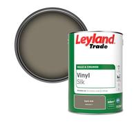 Leyland Trade Vinyl Silk Walls & Ceilings Emulsion Paint Dark Ash (Ppg1025-5) - 5L