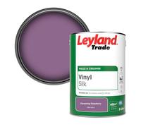Leyland Trade Vinyl Silk Walls & Ceilings Emulsion Paint Flowering Raspberry (Ppg1180-6) - 5L