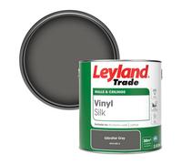 Leyland Trade Vinyl Silk Walls & Ceilings Emulsion Paint Gibraltar Gray (Ppg1002-6) - 2.5L