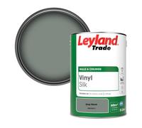 Leyland Trade Vinyl Silk Walls & Ceilings Emulsion Paint Gray Heron (Ppg1033-5) - 5L