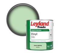 Leyland Trade Vinyl Silk Walls & Ceilings Emulsion Paint Green Lightning (Ppg1225-4) - 2.5L