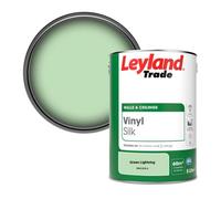 Leyland Trade Vinyl Silk Walls & Ceilings Emulsion Paint Green Lightning (Ppg1225-4) - 5L