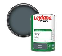 Leyland Trade Vinyl Silk Walls & Ceilings Emulsion Paint Lava Gray (Ppg1038-6) - 5L