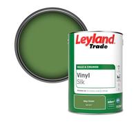 Leyland Trade Vinyl Silk Walls & Ceilings Emulsion Paint May Green (Ral 6017) - 5L