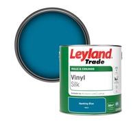 Leyland Trade Vinyl Silk Walls & Ceilings Emulsion Paint Nanking Blue (18E53) - 2.5L