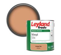 Leyland Trade Vinyl Silk Walls & Ceilings Emulsion Paint Orange Clay (Ppg1200-4) - 2.5L