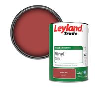 Leyland Trade Vinyl Silk Walls & Ceilings Emulsion Paint Orient Red (Ral 3031) - 5L