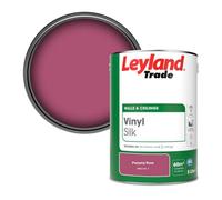 Leyland Trade Vinyl Silk Walls & Ceilings Emulsion Paint Panama Rose (Ppg1181-7) - 5L