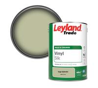 Leyland Trade Vinyl Silk Walls & Ceilings Emulsion Paint Sage Splendor (Ppg1115-4) - 5L