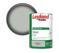 Leyland Trade Vinyl Silk Walls & Ceilings Emulsion Paint Silent Storm (Ppg1033-3) - 5L