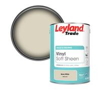 Leyland Trade Vinyl Soft Sheen Walls & Ceilings Emulsion Paint Bone White (Ppg14-22) - 5L