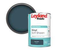 Leyland Trade Vinyl Soft Sheen Walls & Ceilings Emulsion Paint Dark Water (Ppg10-01) - 5L
