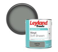 Leyland Trade Vinyl Soft Sheen Walls & Ceilings Emulsion Paint Husky Gray (Ppg0994-6) - 2.5L