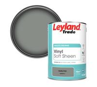 Leyland Trade Vinyl Soft Sheen Walls & Ceilings Emulsion Paint Husky Gray (Ppg0994-6) - 5L