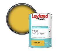 Leyland Trade Vinyl Soft Sheen Walls & Ceilings Emulsion Paint Lemon Yellow (Ral 1012) - 5L
