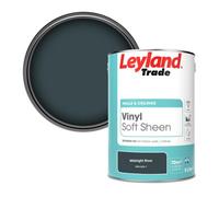 Leyland Trade Vinyl Soft Sheen Walls & Ceilings Emulsion Paint Midnight River (Ppg1035-7) - 5L