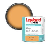 Leyland Trade Vinyl Soft Sheen Walls & Ceilings Emulsion Paint Pastel Yellow (Ral 1034) - 2.5L