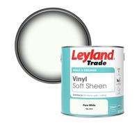Leyland Trade Vinyl Soft Sheen Walls & Ceilings Emulsion Paint Pure White (Ral 9010) - 2.5L
