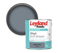 Leyland Trade Vinyl Soft Sheen Walls & Ceilings Emulsion Paint Superhero Gray (Ppg0993-5) - 2.5L