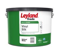 Leyland Trade White Vinyl Silk Emulsion Paint, 10L
