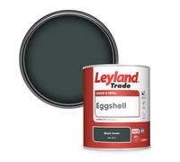Leyland Trade Wood & Metal Eggshell Paint Black Green (Ral 6012) 1L
