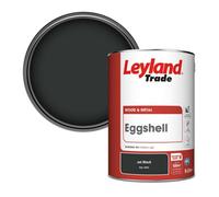 Leyland Trade Wood & Metal Eggshell Paint Jet Black (Ral 9005) 5L
