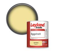 Leyland Trade Wood & Metal Eggshell Paint Light Butter (Ppg1212-4) 1L