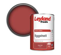 Leyland Trade Wood & Metal Eggshell Paint Orient Red (Ral 3031) 5L