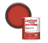 Leyland Trade Wood & Metal Eggshell Paint Pure Red (Ral 3028) 1L