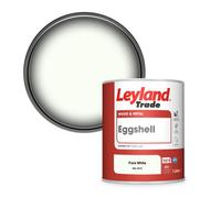 Leyland Trade Wood & Metal Eggshell Paint Pure White (Ral 9010) 1L
