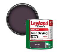 Leyland Trade Wood & Metal Fast Drying Plus Gloss Paint Acai Berry (Ppg1046-7) 2.5L