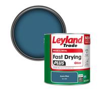 Leyland Trade Wood & Metal Fast Drying Plus Gloss Paint Azure Blue (Ral 5009) 2.5L