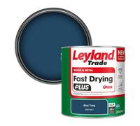 Leyland Trade Wood & Metal Fast Drying Plus Gloss Paint Blue Tang (Ppg1160-7) 2.5L