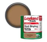 Leyland Trade Wood & Metal Fast Drying Plus Gloss Paint Bronco Brown (Ppg15-03) 2.5L