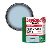Leyland Trade Wood & Metal Fast Drying Plus Gloss Paint Calm Voyage (Ppg1155-4) 2.5L