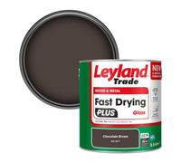 Leyland Trade Wood & Metal Fast Drying Plus Gloss Paint Chocolate Brown (Ral 8017) 2.5L