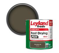 Leyland Trade Wood & Metal Fast Drying Plus Gloss Paint Chocolate Lab (Ppg1000-7) 2.5L