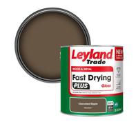 Leyland Trade Wood & Metal Fast Drying Plus Gloss Paint Chocolate Ripple (Ppg1078-7) 2.5L