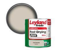 Leyland Trade Wood & Metal Fast Drying Plus Gloss Paint Cool Concrete (Ppg1023-2) 2.5L