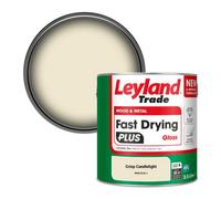 Leyland Trade Wood & Metal Fast Drying Plus Gloss Paint Crisp Candlelight (Ppg1210-1) 2.5L