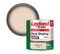 Leyland Trade Wood & Metal Fast Drying Plus Gloss Paint Crisp Won Ton (Ppg1202-3) 2.5L