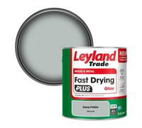 Leyland Trade Wood & Metal Fast Drying Plus Gloss Paint Damp Pebble (Ppg10-08) 2.5L