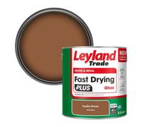 Leyland Trade Wood & Metal Fast Drying Plus Gloss Paint Foxfire Brown (Ppg1069-6) 2.5L