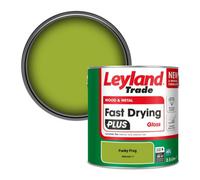 Leyland Trade Wood & Metal Fast Drying Plus Gloss Paint Funky Frog (Ppg1221-7) 2.5L