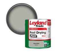Leyland Trade Wood & Metal Fast Drying Plus Gloss Paint Ghost Writer (Ppg1007-3) 2.5L