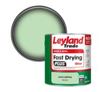 Leyland Trade Wood & Metal Fast Drying Plus Gloss Paint Green Lightning (Ppg1225-4) 2.5L