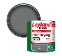 Leyland Trade Wood & Metal Fast Drying Plus Gloss Paint Industrial Revolution (Ppg0997-6) 2.5L