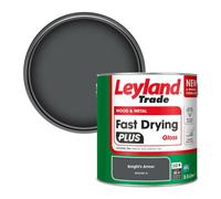 Leyland Trade Wood & Metal Fast Drying Plus Gloss Paint Knight's Armor (Ppg1001-6) 2.5L